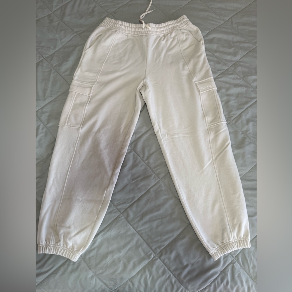 Athleta Forever Fleece High Rise Cargo Jogger